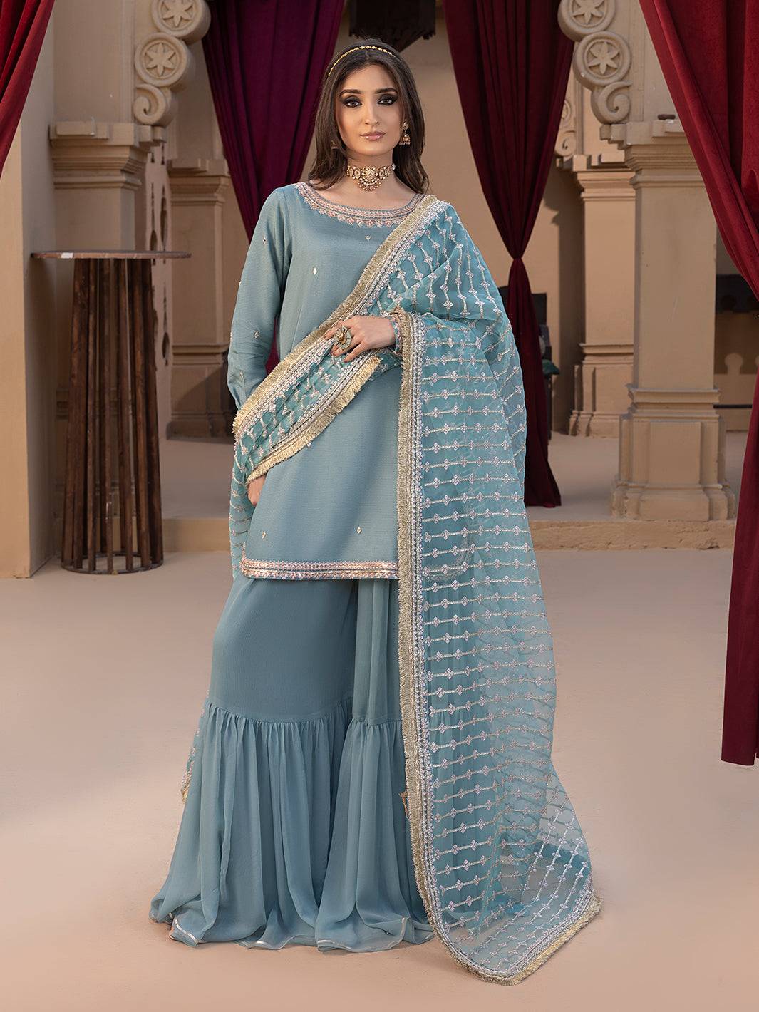 Hem Stitch | Raw Silk Edit 25 | Layla by Maria Faisal - Registered Vendor of : Hemstitch - type : Ladies Clothes - 100% original wedding dresses