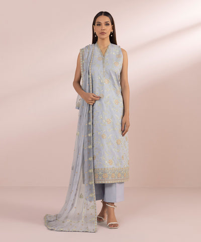 Sapphire | Eid Collection | S29 - Designer Dress with Intricate embroidery and embellishments. Shop elegent wedding dress at Maria Faisal.