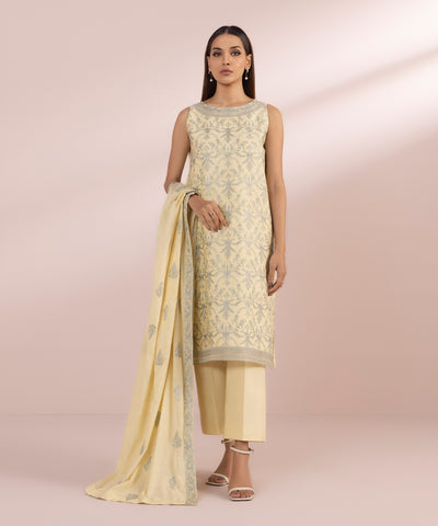 Sapphire | Eid Collection | S22 - Designer Dress with Intricate embroidery and embellishments. Shop elegent wedding dress at Maria Faisal.