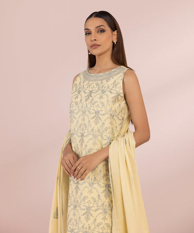 Sapphire | Eid Collection | S22 - Designer Dress with Intricate embroidery and embellishments. Shop elegent wedding dress at Maria Faisal.