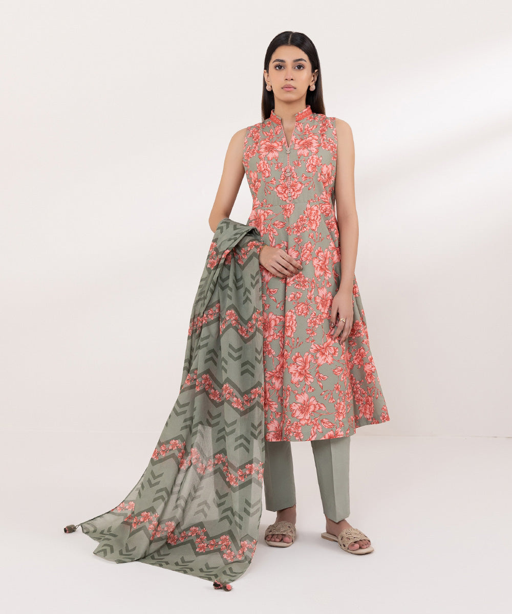 Sapphire | Intermix 2024 | Cambric Suit S-27 - Designer Dress with Intricate embroidery and embellishments. Shop elegent wedding dress at Maria Faisal.