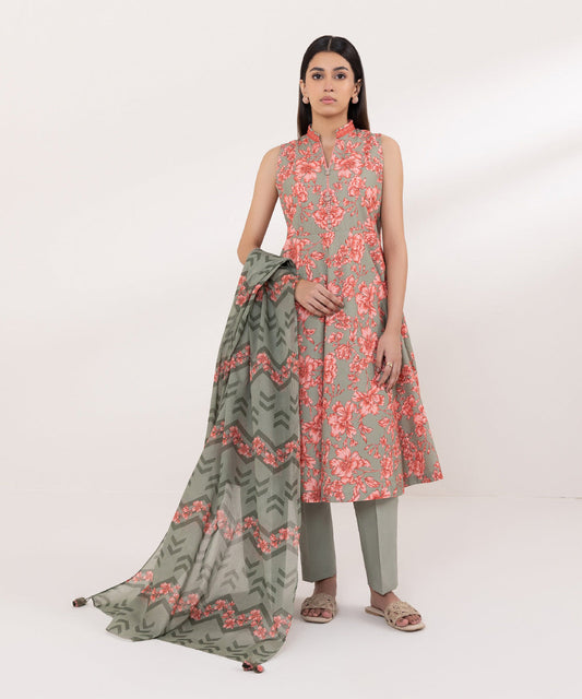Sapphire | Intermix 2024 | Cambric Suit S-27 - Designer Dress with Intricate embroidery and embellishments. Shop elegent wedding dress at Maria Faisal.