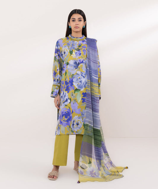 Sapphire | Intermix 2024 | Cambric Suit S-30 - Designer Dress with Intricate embroidery and embellishments. Shop elegent wedding dress at Maria Faisal.