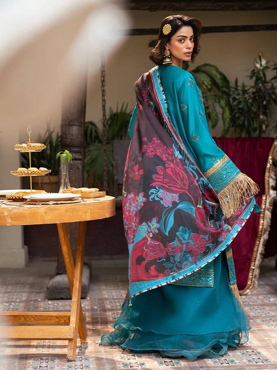Salitex | Signature Festive Chiffon | NO034 by Maria Faisal - Registered Vendor of : Salitex - type : Ladies Clothes - 100% original wedding dresses