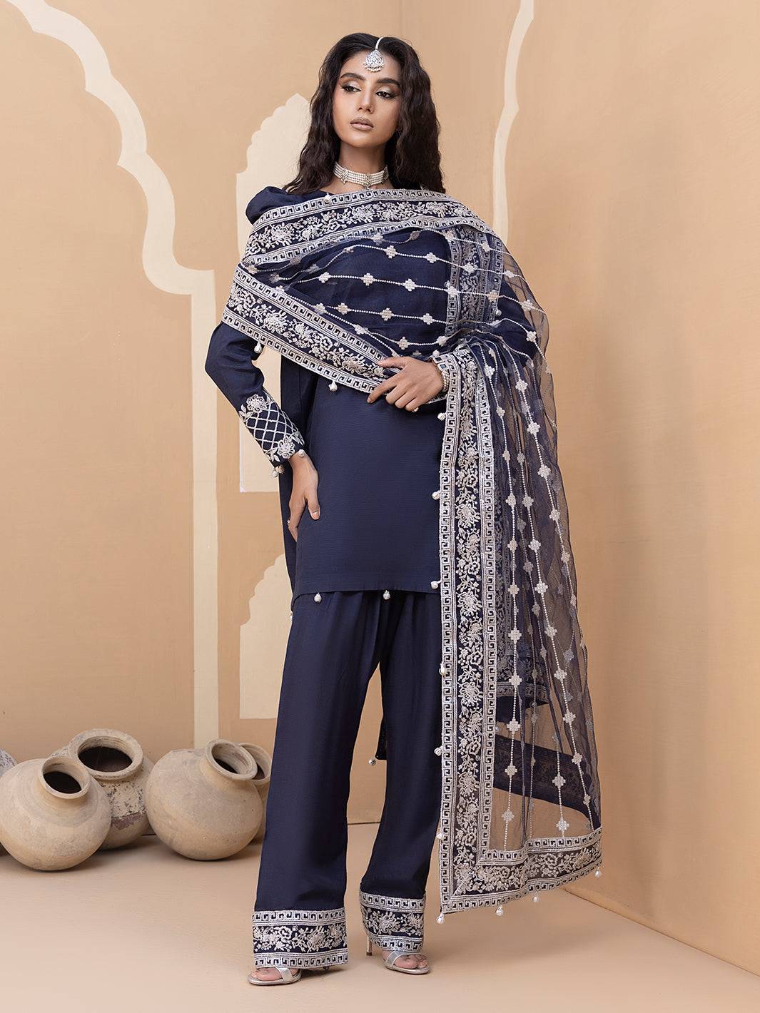 Hem Stitch | Raw Silk Edit 25 | Khayal by Maria Faisal - Registered Vendor of : Hemstitch - type : Ladies Clothes - 100% original wedding dresses