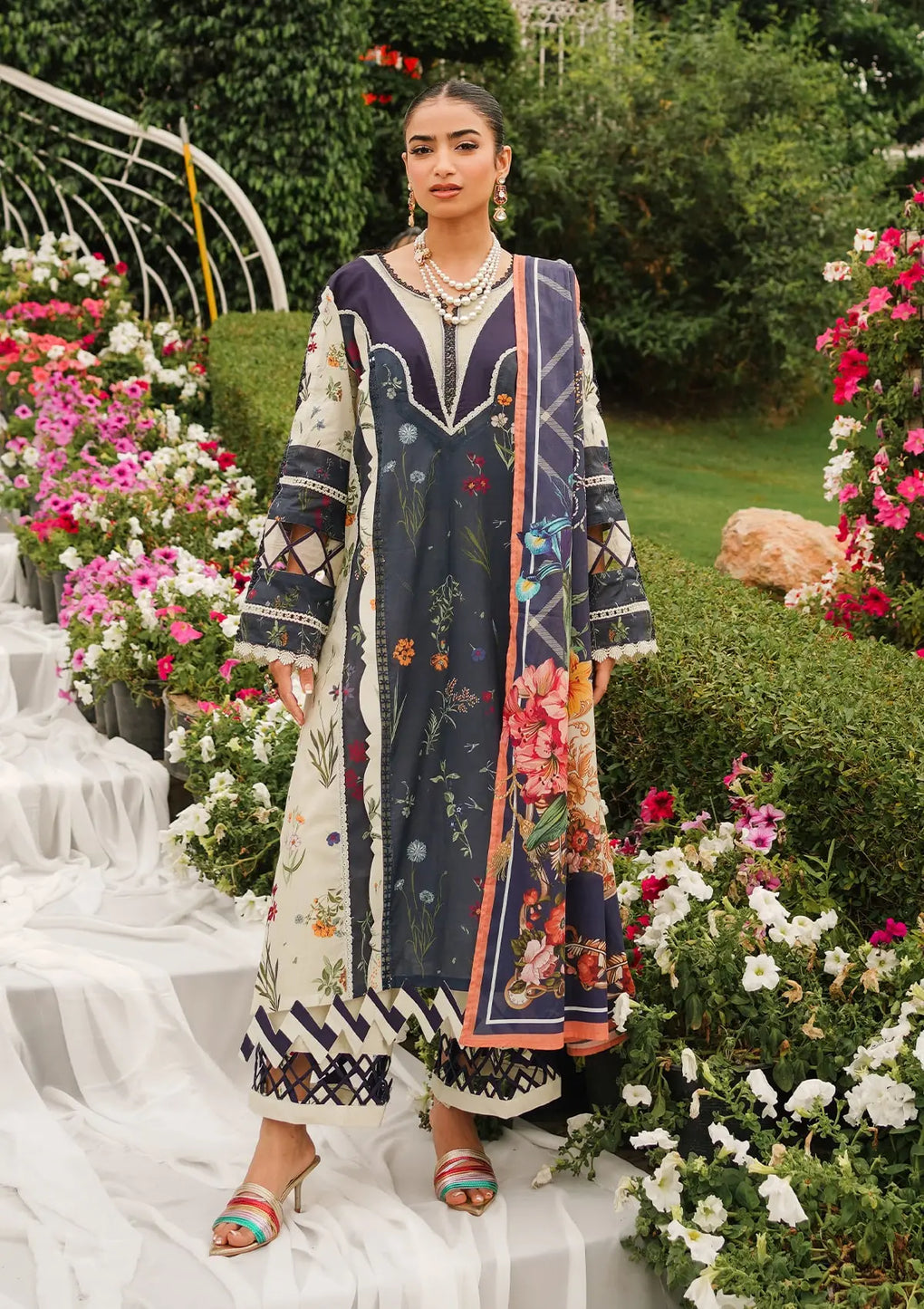 Elaf Premium | Printed Collection 24 | EEP-08B - Breeze Together - Waniyas