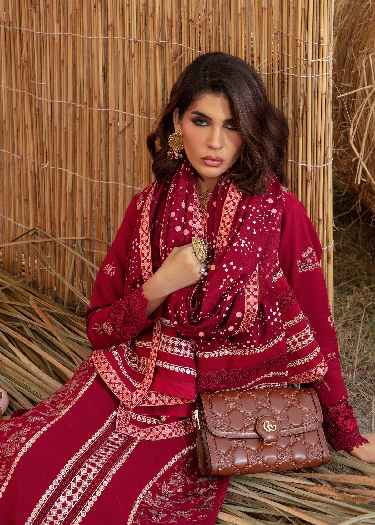 Saira Shakira | Raya Winter Stitched 23 | Ruby