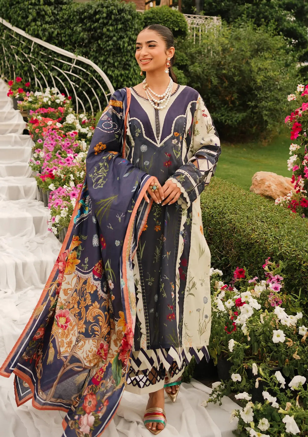 Elaf Premium | Printed Collection 24 | EEP-08B - Breeze Together - Waniyas