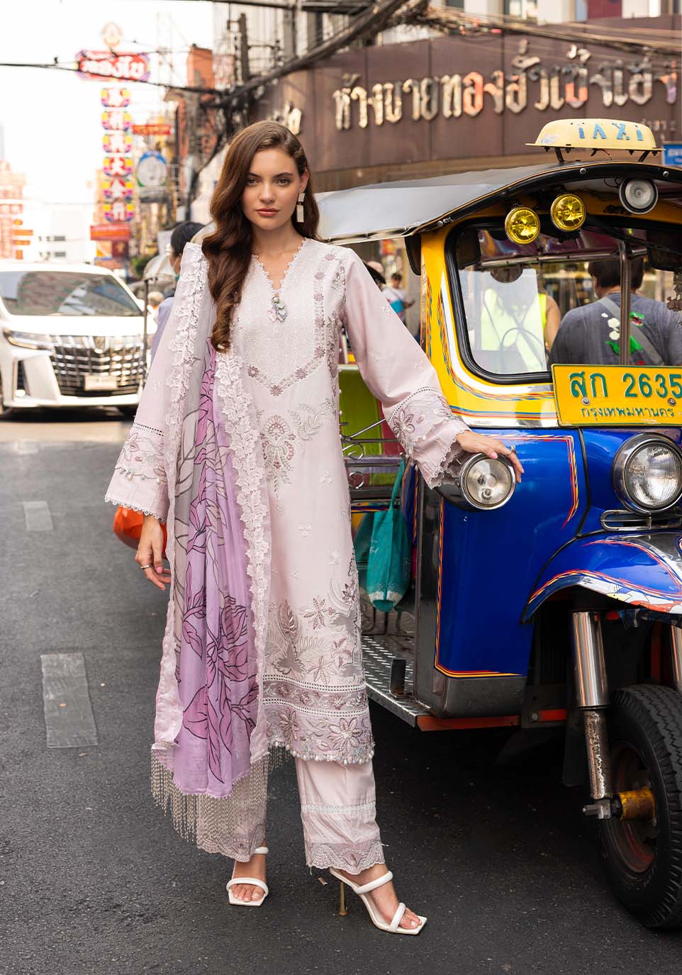 Zarqash | Luxury Lawn 25 | ZQLU 0010 ELSA by Maria Faisal - Registered Vendor of : Zarqash - type : Ladies Clothes - 100% original wedding dresses