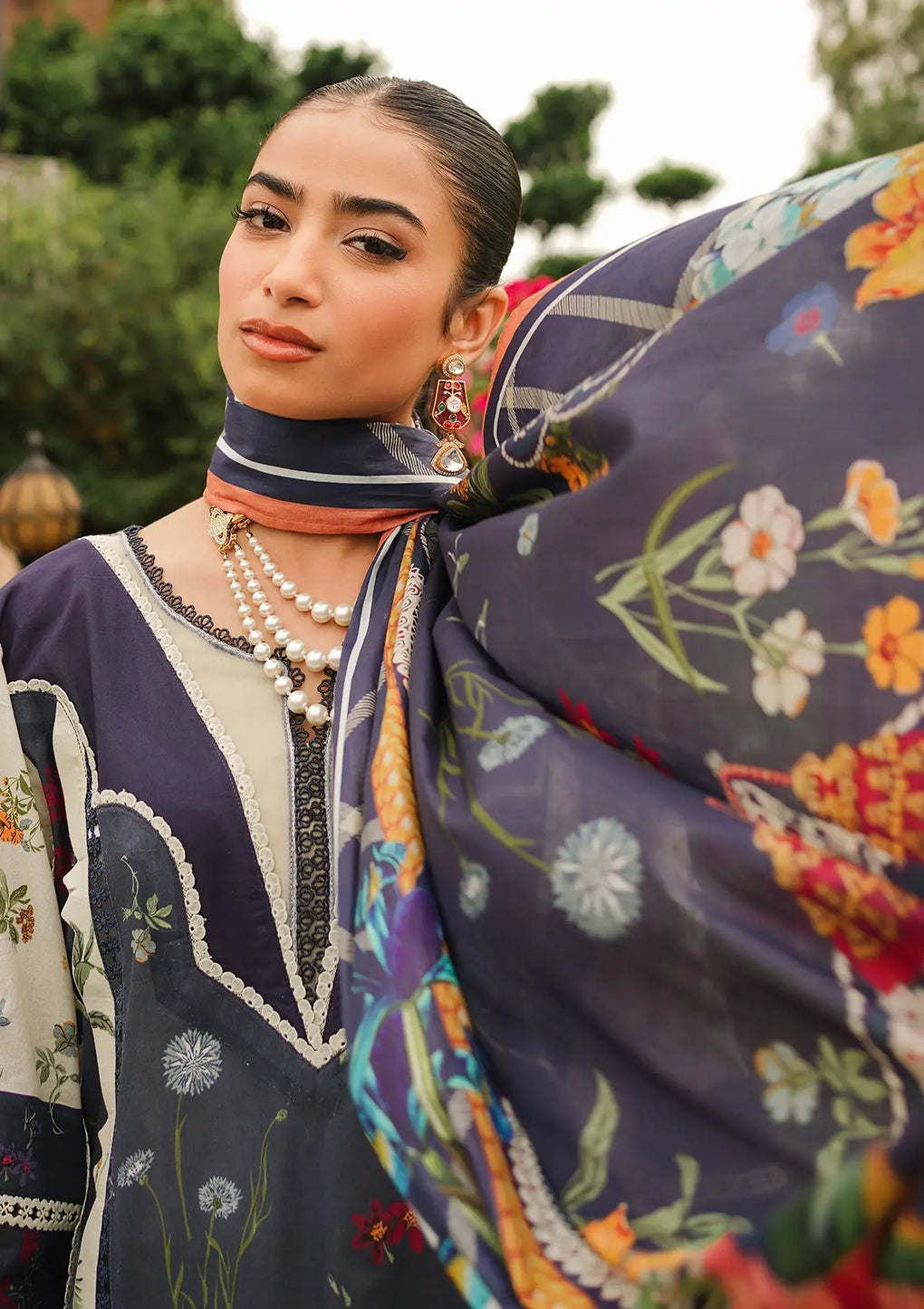 Elaf Premium | Printed Collection 24 | EEP-08B - Breeze Together - Waniyas