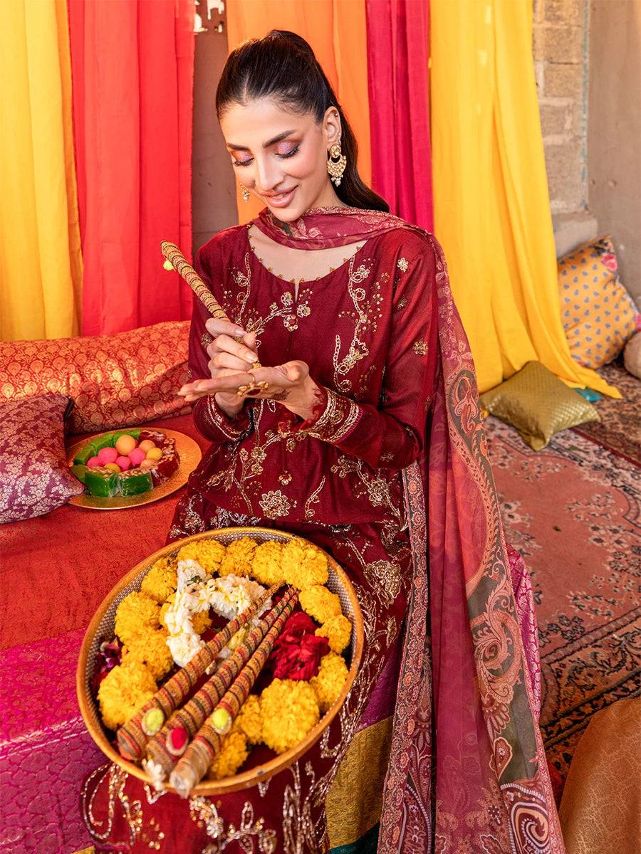 Salitex | Shehnai Festive | No036 by Maria Faisal - Registered Vendor of : Salitex - type : Ladies Clothes - 100% original wedding dresses