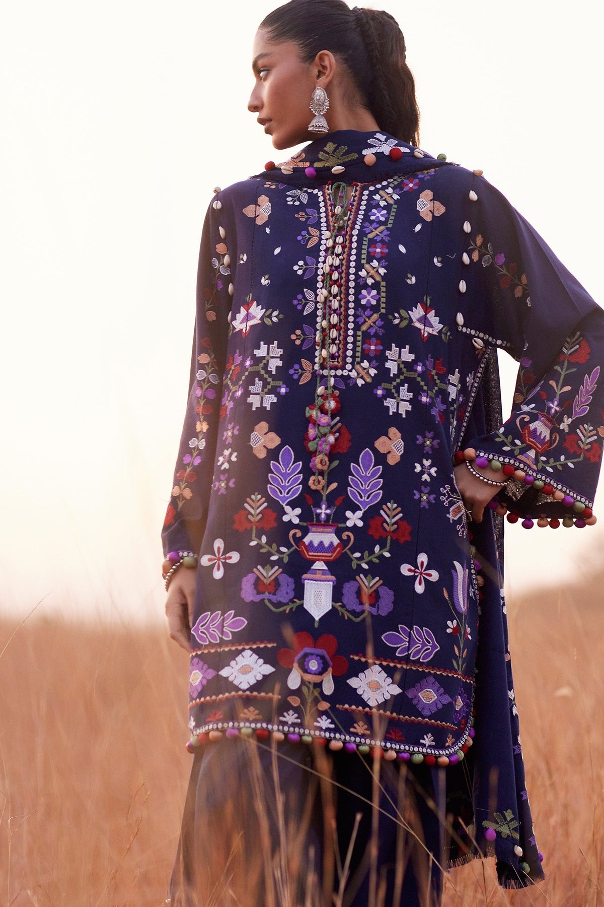 Zaha | Winter 25 | ZAREEN (ZW25-04) - Luxury Dress - available at Maria Faisal in UK and USA.
