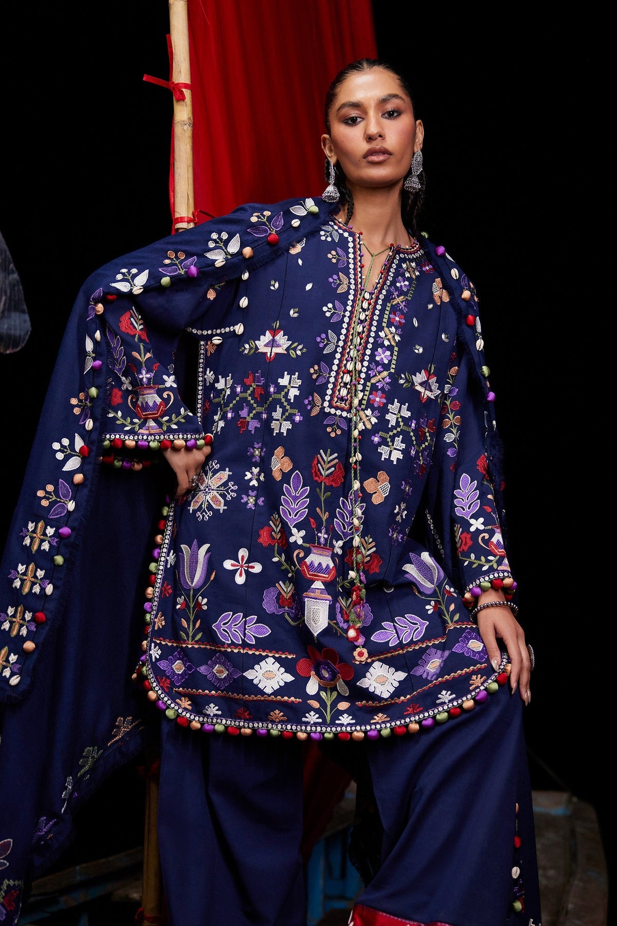 Zaha | Winter 25 | ZAREEN (ZW25-04) - Luxury Dress - available at Maria Faisal in UK and USA.
