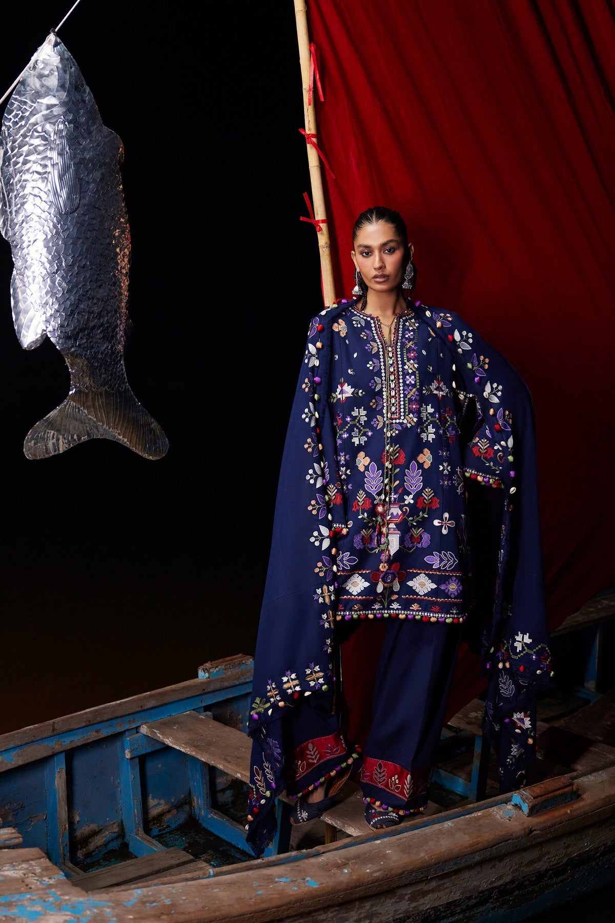 Zaha | Winter 25 | ZAREEN (ZW25-04) - Luxury Dress - available at Maria Faisal in UK and USA.