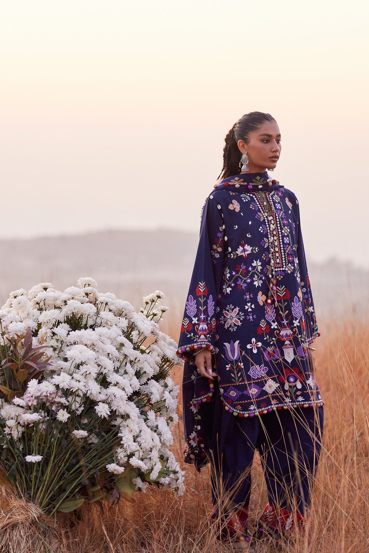 Zaha | Winter 25 | ZAREEN (ZW25-04) - Luxury Dress - available at Maria Faisal in UK and USA.