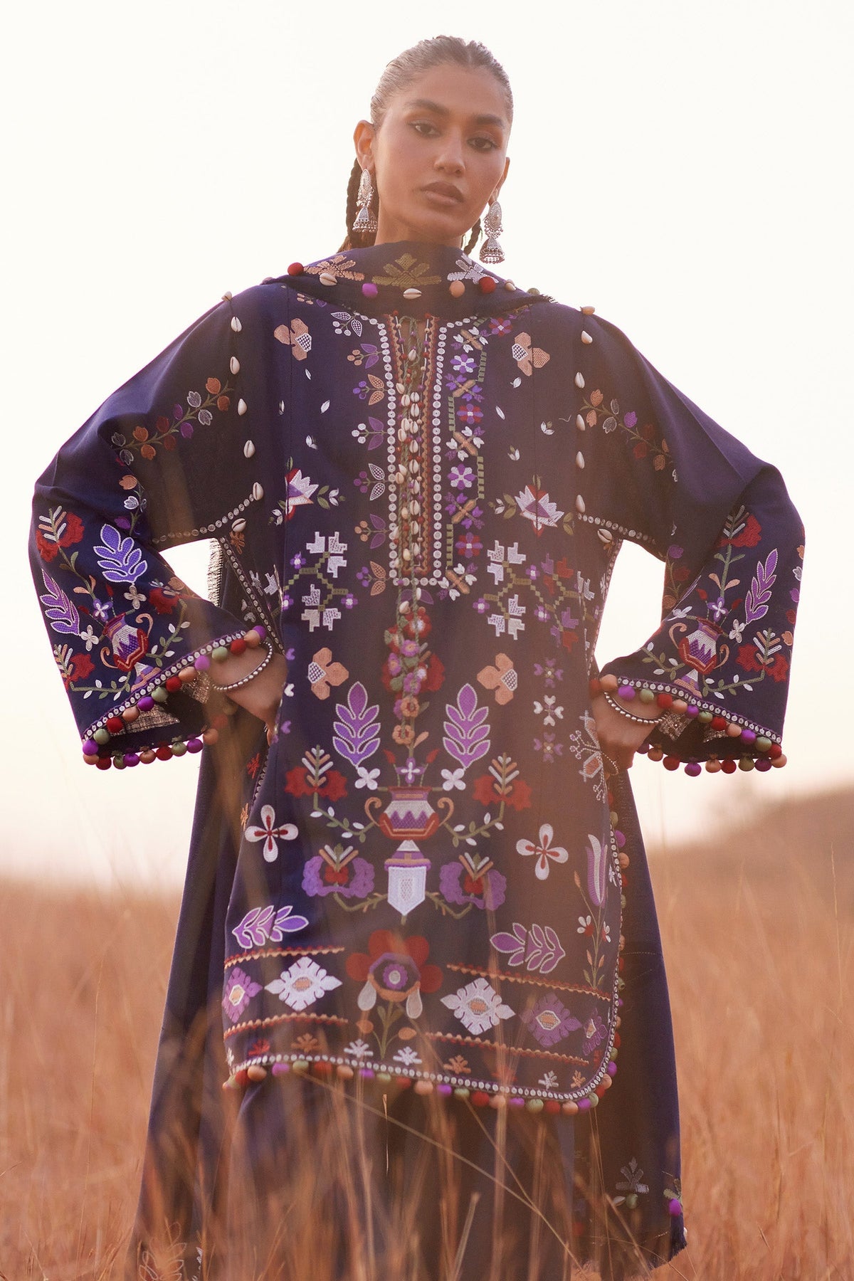 Zaha | Winter 25 | ZAREEN (ZW25-04) - Luxury Dress - available at Maria Faisal in UK and USA.