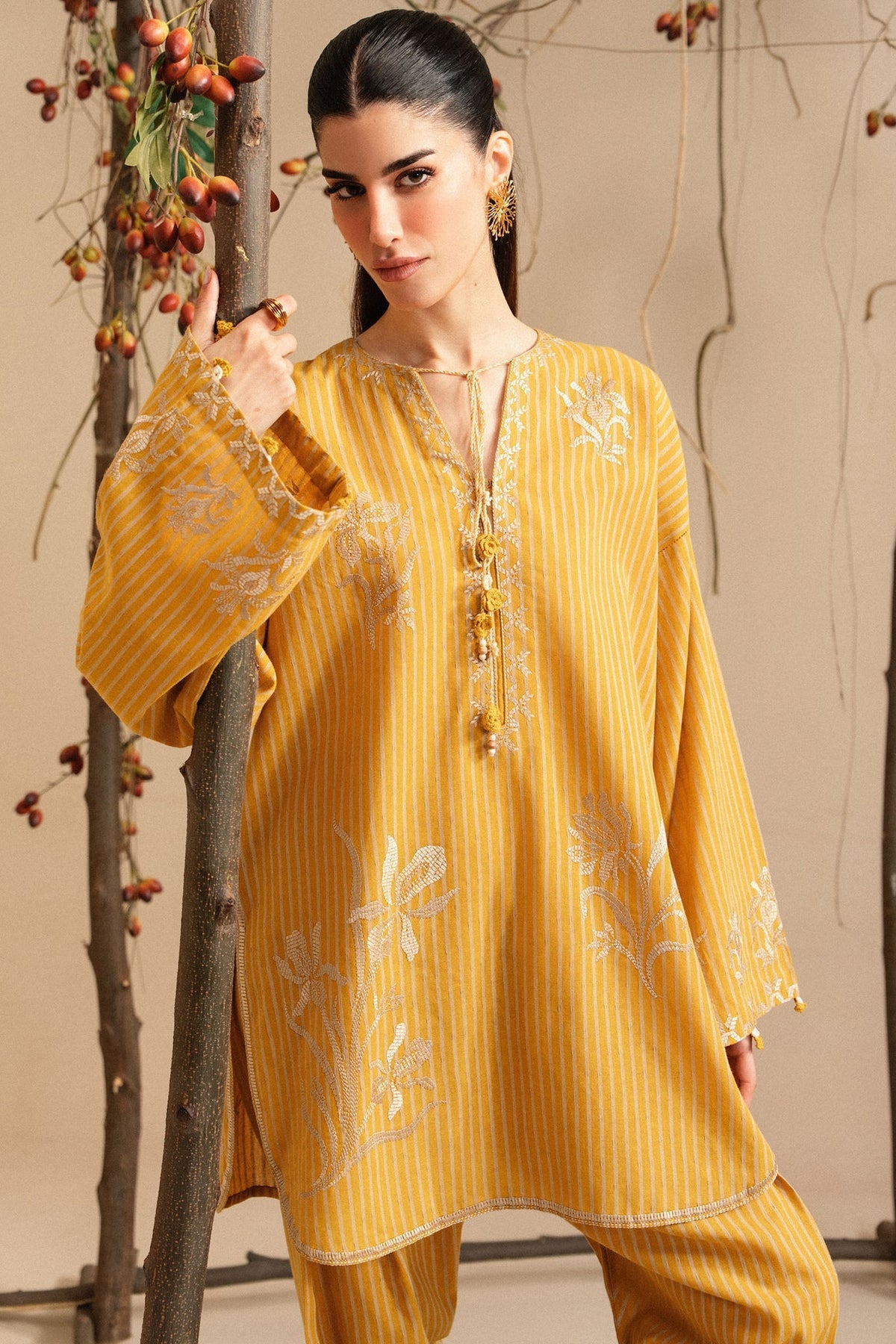 Elan | Winter Basics 25 | SOHEA (ERW-21570) - Casual Dress - available at Maria Faisal in UK and USA.