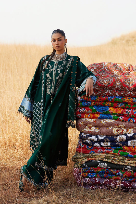 Zaha | Winter 25 | YASMIN (ZW25-09) - Luxury Dress - available at Maria Faisal in UK and USA.