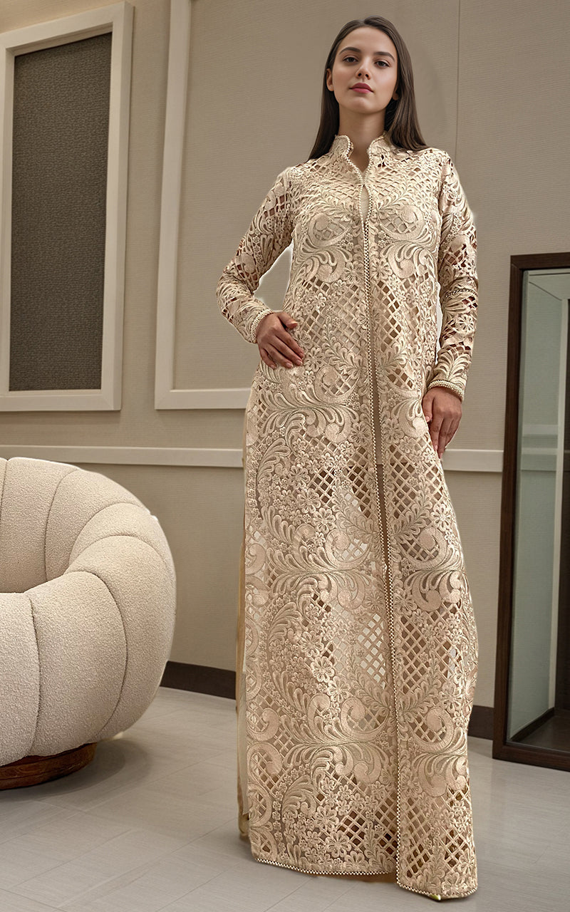 Threads and Motifs | Formal Dresses 25 | ORGANZA EMROIDERED JACKET - Ladies Clothes - Maria Faisal