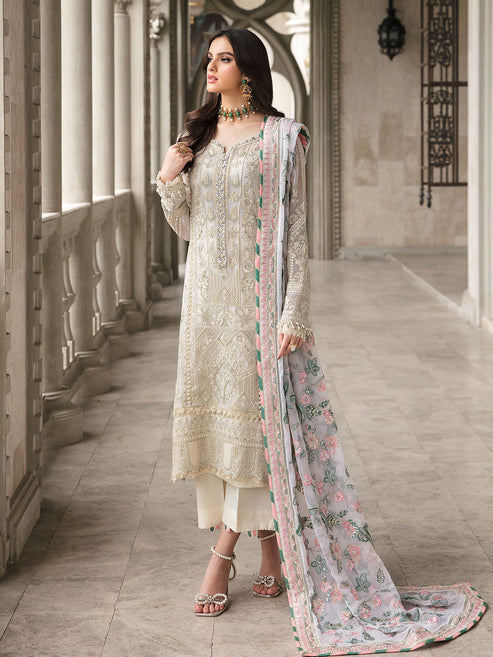 Gulaal | Embroidered Chiffon | CEMILE 03 - Ladies Clothes - Maria Faisal