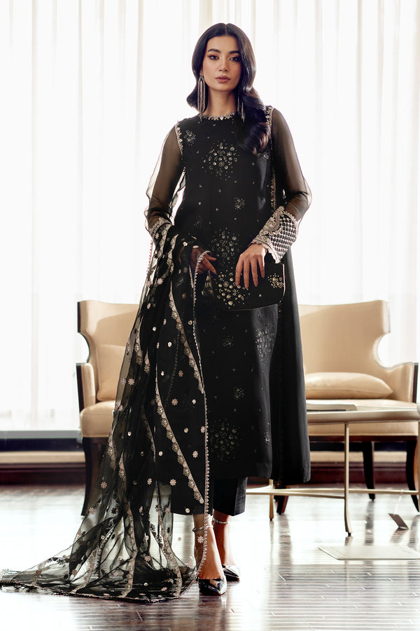 Baroque | Luxury Pret 24 | CHIFFON PR-890 - Designer Dress with Intricate embroidery and embellishments. Shop elegent wedding dress at Maria Faisal.