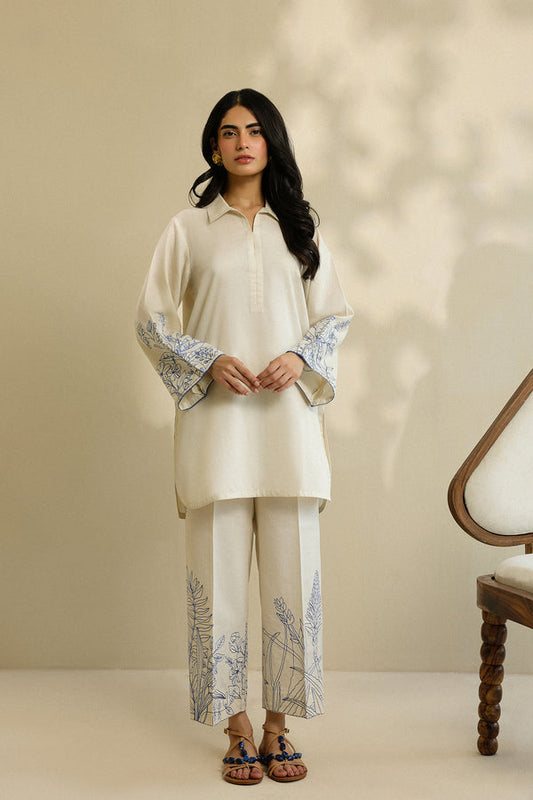 Sahar | Pre Essential Emb Edit | Camellia Pearl - Ladies Clothes - Maria Faisal