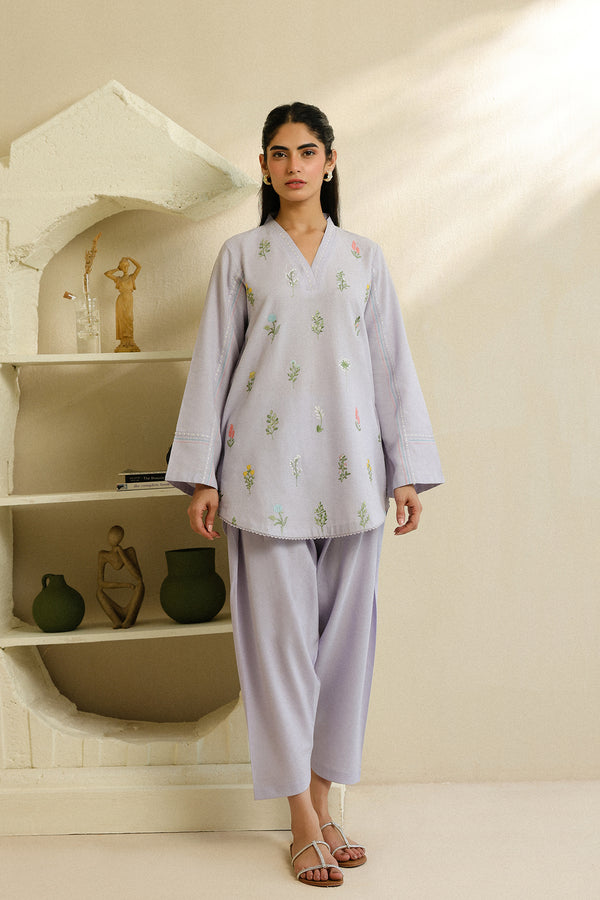 Sahar | Pre Essential Emb Edit | Iris Glow - Ladies Clothes - Maria Faisal