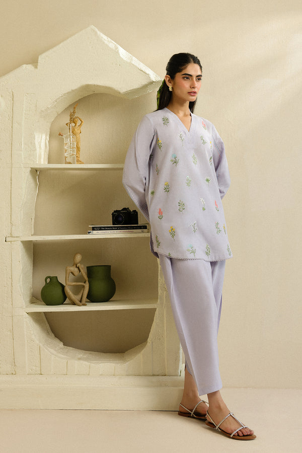 Sahar | Pre Essential Emb Edit | Iris Glow - Ladies Clothes - Maria Faisal
