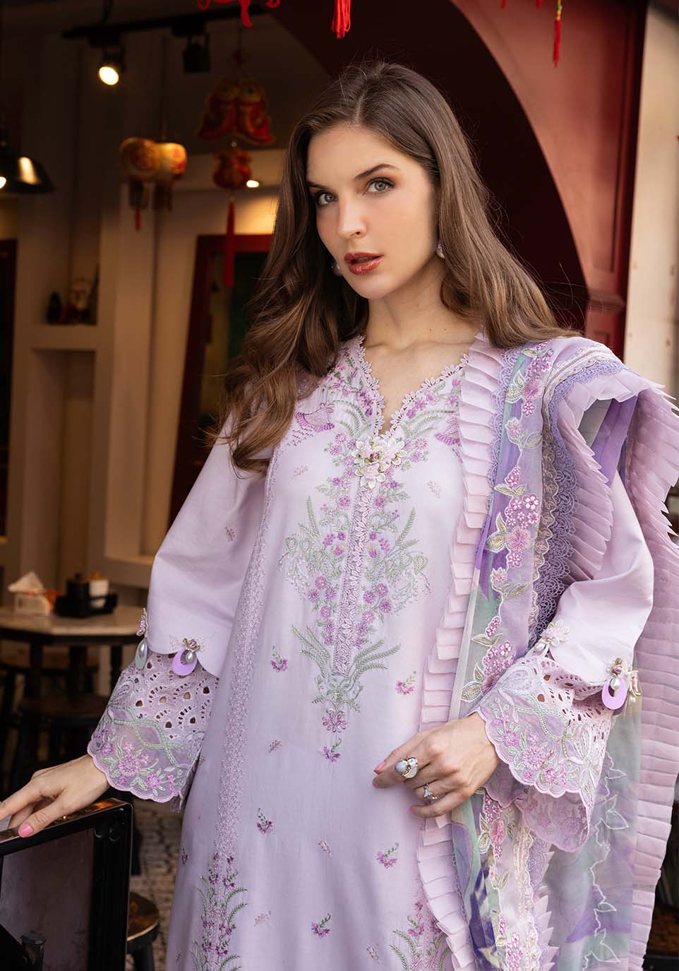 Zarqash | Luxury Lawn 25 | ZQLU 006 Daisy ~ Belle by Maria Faisal - Registered Vendor of : Zarqash - type : Ladies Clothes - 100% original wedding dresses