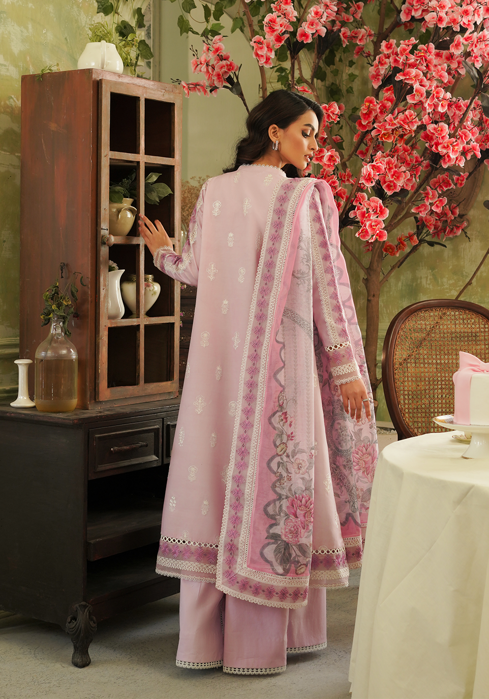 Zarqash | Tresor Luxury Lawn 24 | ZQT 001 FAYE - Maria Faisal