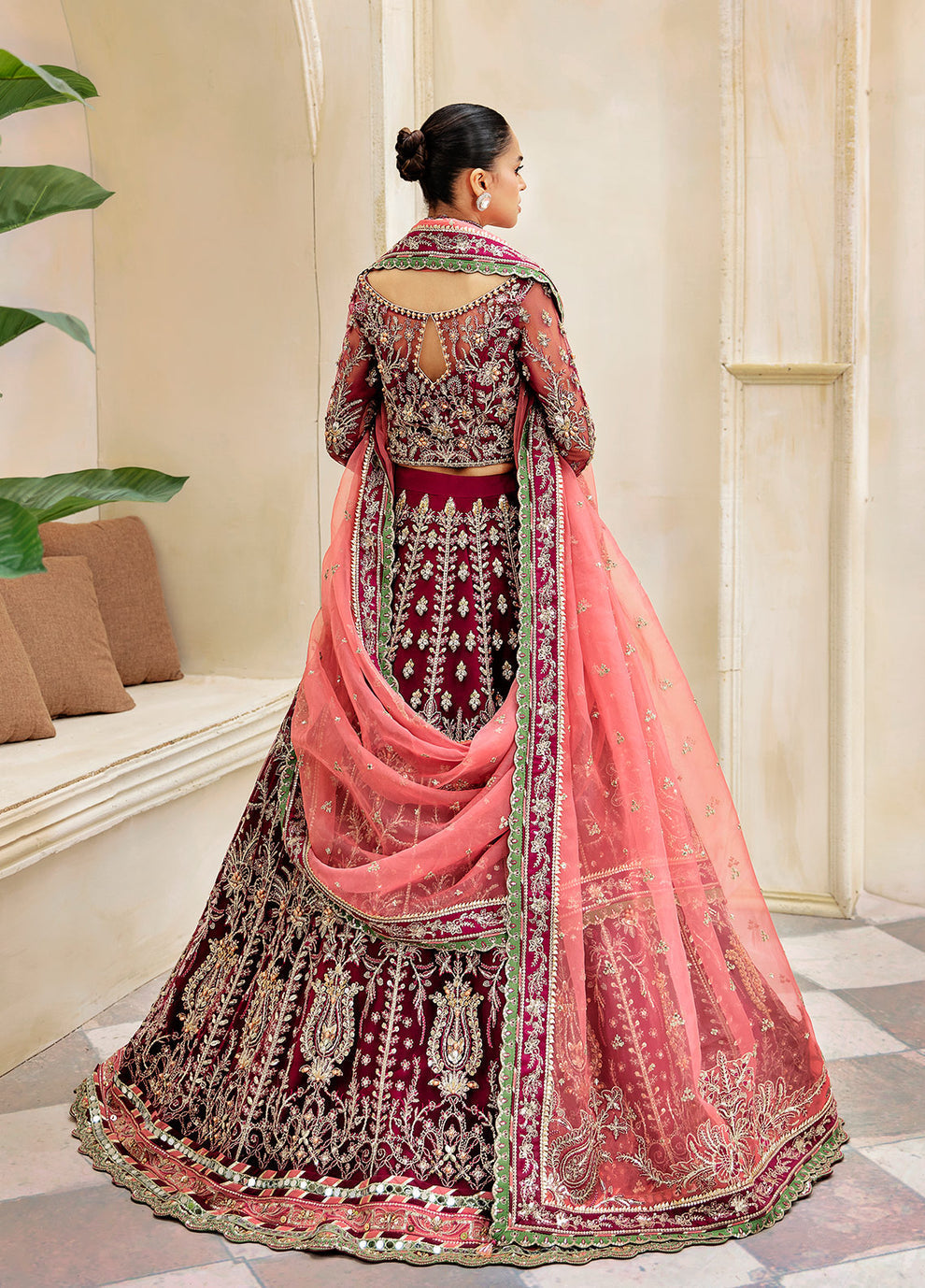 Gulaal | Wedding Formals | Ashmiza GL-WS-23V1-36 - Designer Dress with Intricate embroidery and embellishments. Shop elegent wedding dress at Maria Faisal.