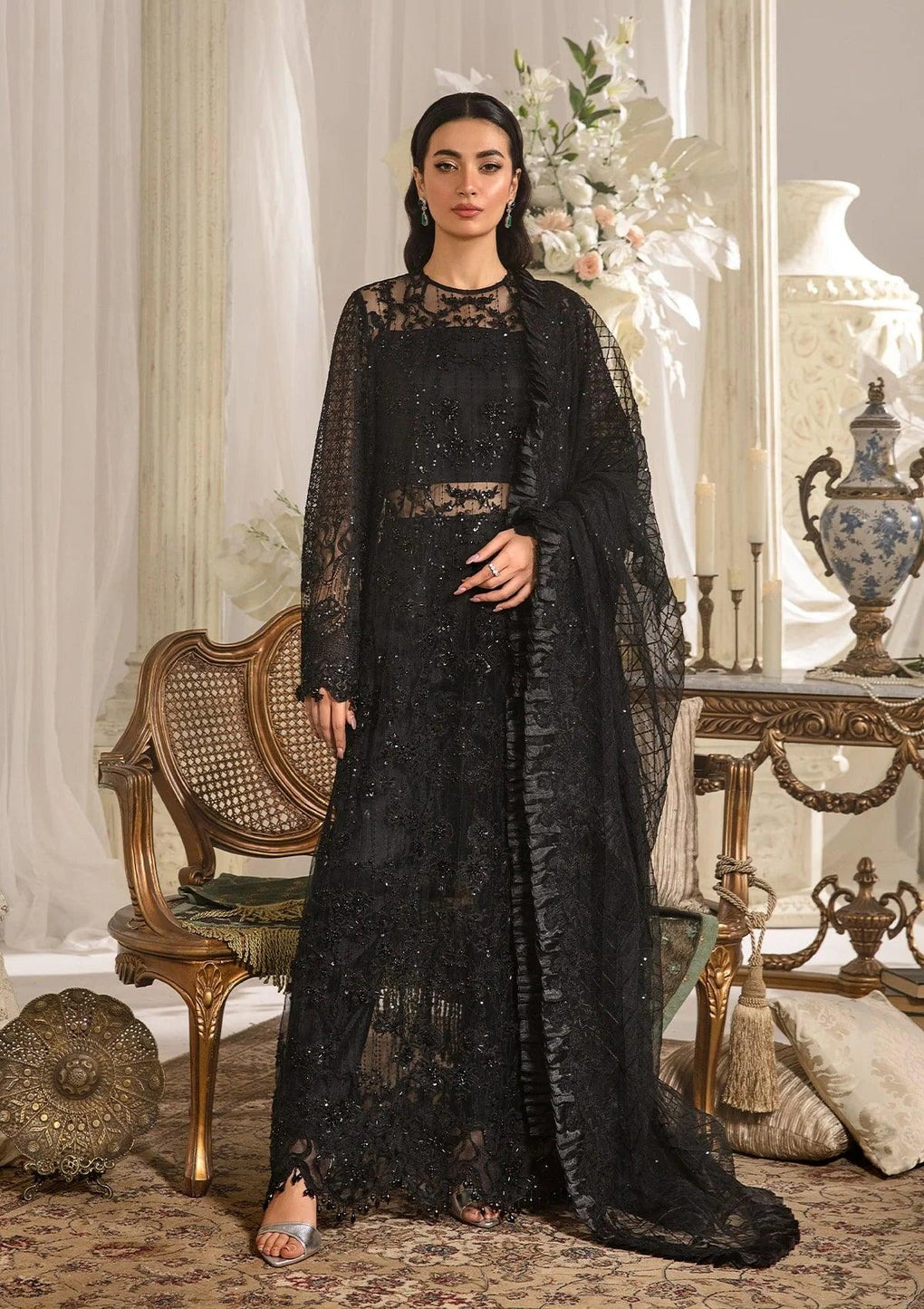 Elaf Premium | Stardom Formal Handwork 25 | EFE-05 MAJESTY - Formal Dress - available at Maria Faisal in UK and USA.