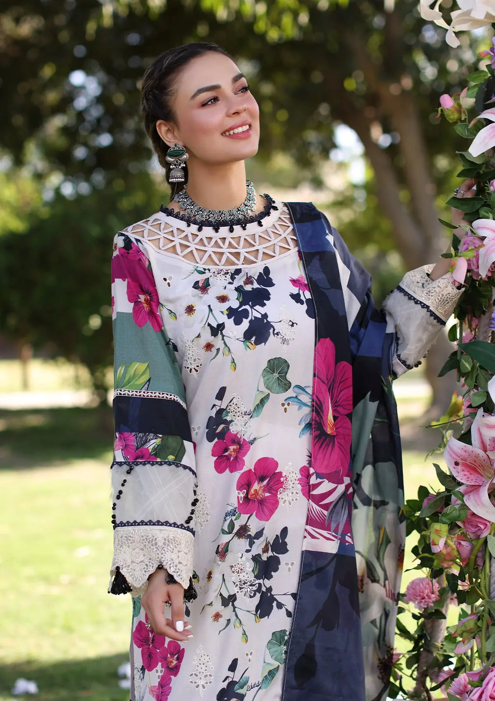 Elaf Premium | Prints Chikankari 24 | 01A LOVELIGHT - Waniyas