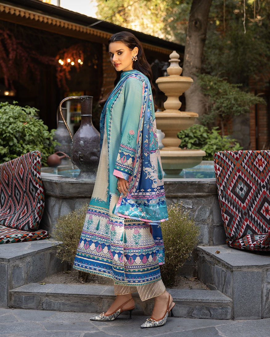 Mushq | Nirvana Printed Silk | Seraphic Dust - Ladies Clothes - Maria Faisal
