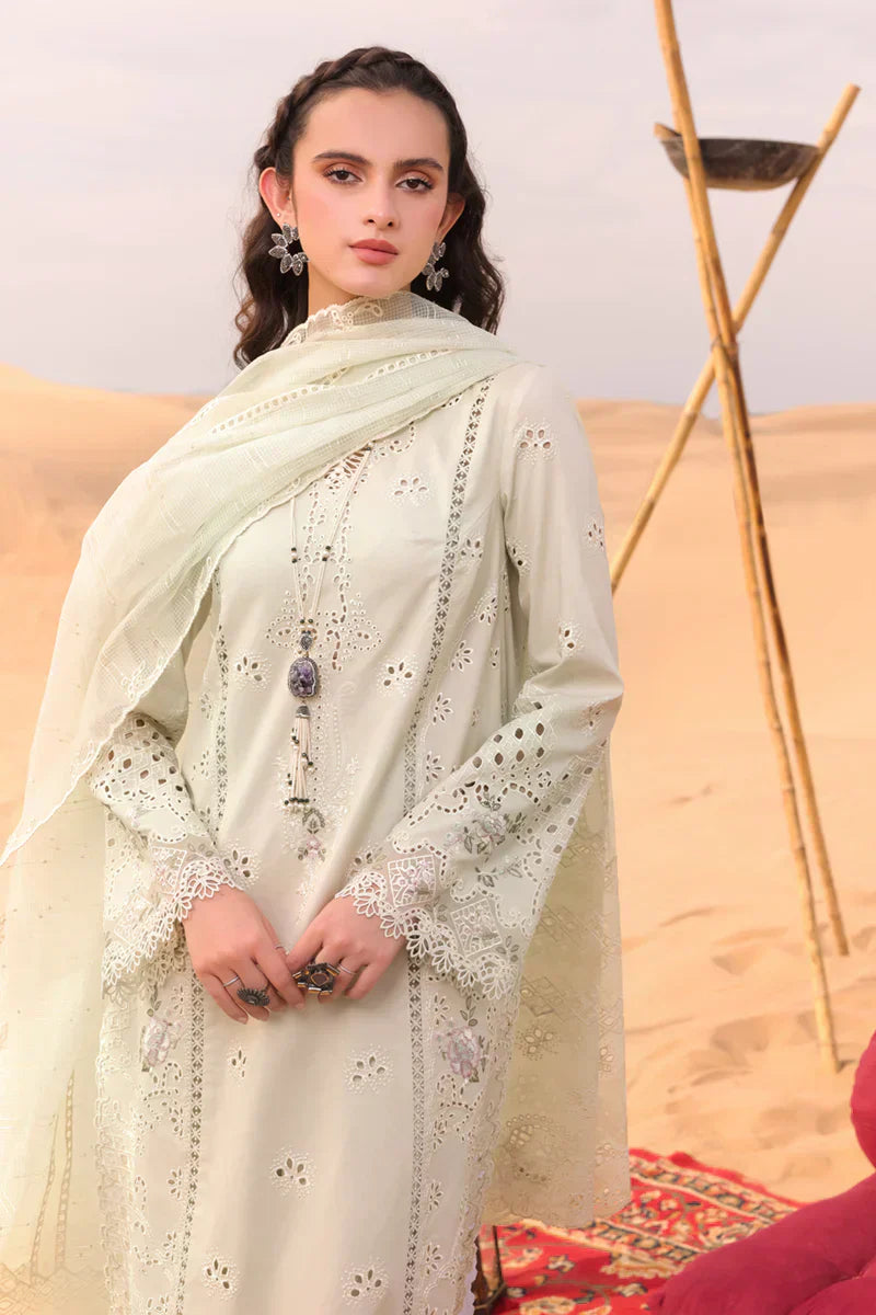 Qalamkar | Chikankari Eid Edit 24 | KM-04 SORCHA - Waniyas
