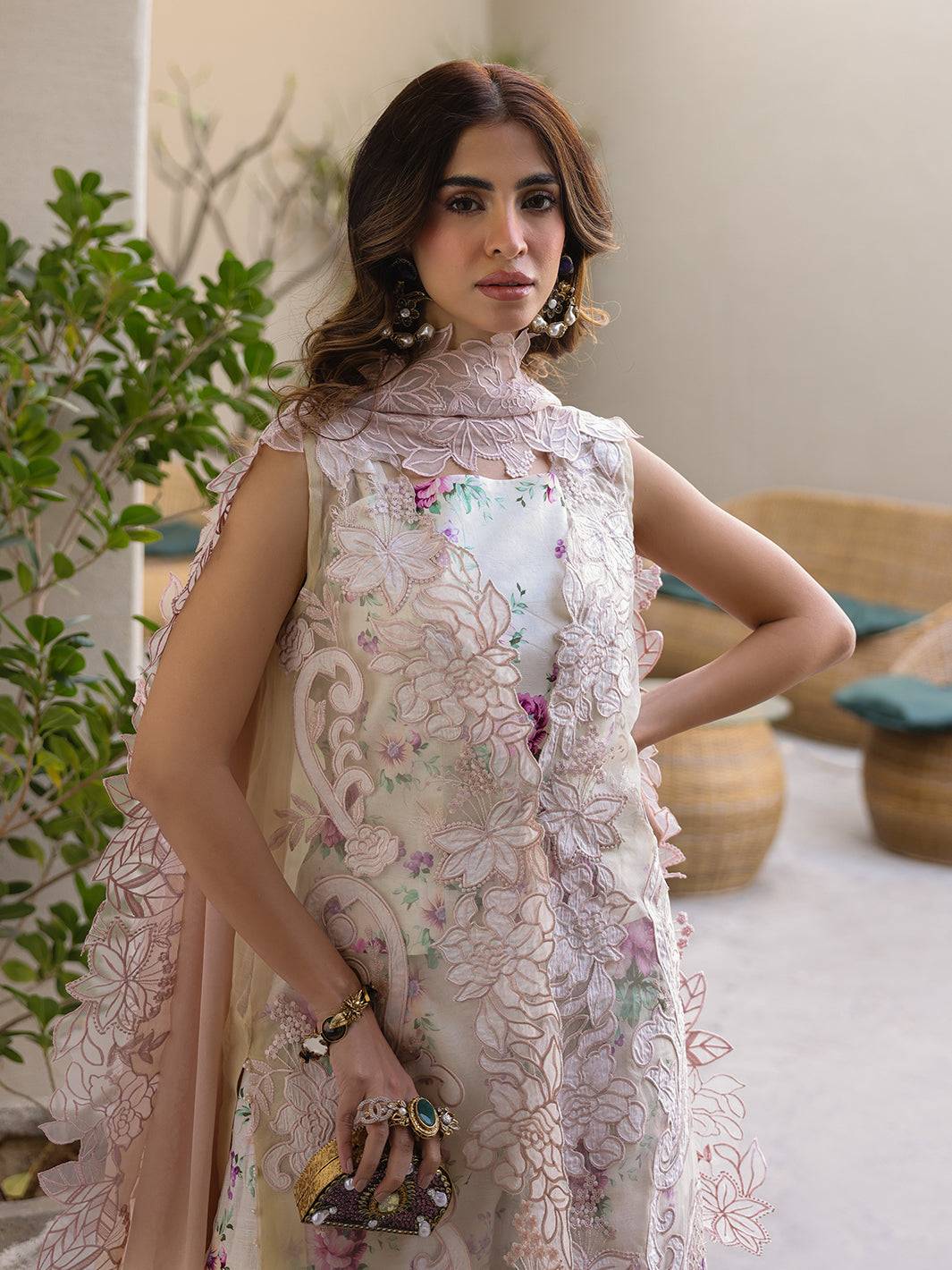 Faiza Faisal | Marine Luxury Lawn 25 | ELISHA by Maria Faisal - Registered Vendor of : Faiza Faisal - type : Ladies Clothes - 100% original wedding dresses