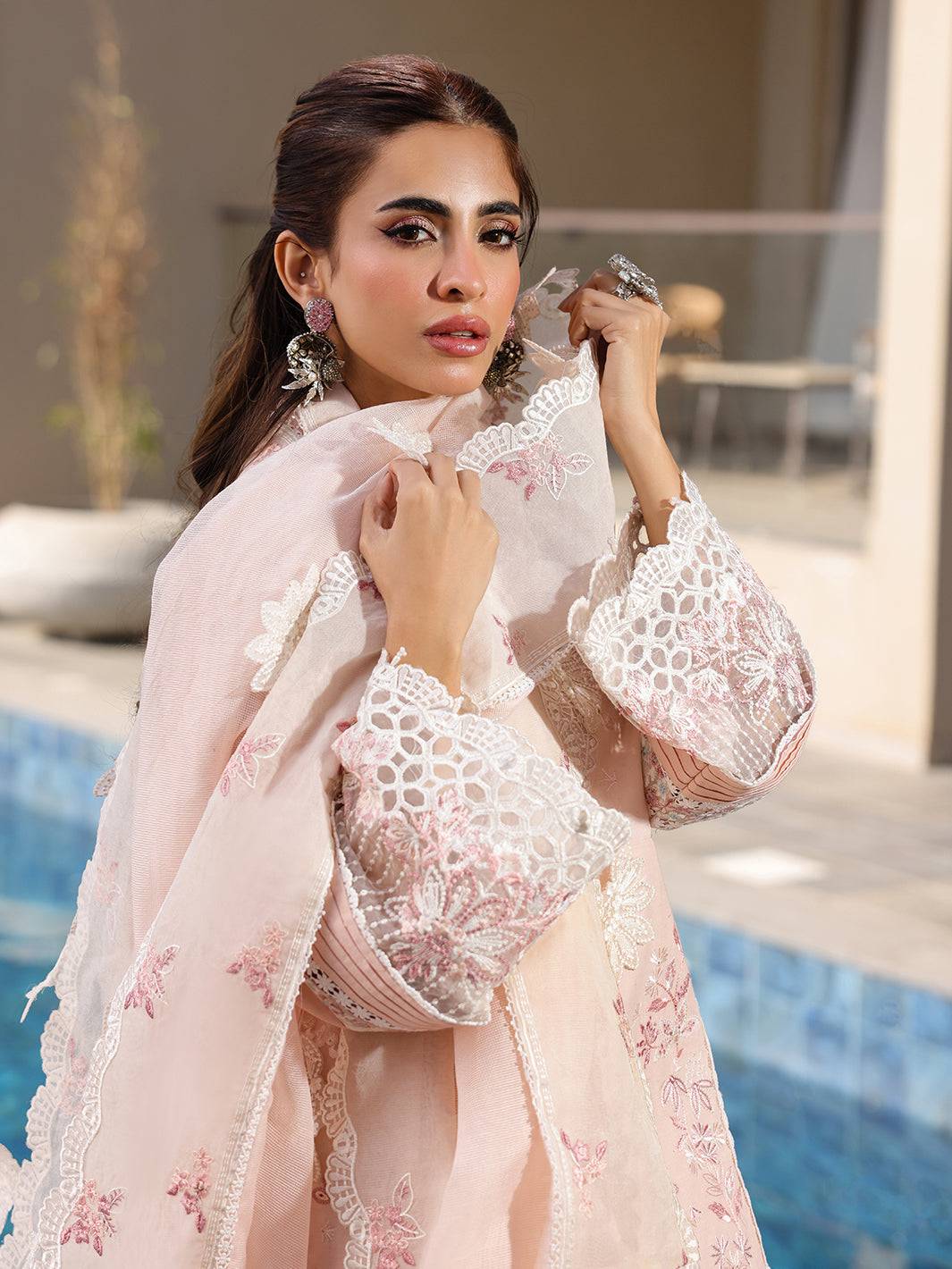 Faiza Faisal | Marine Luxury Lawn 25 | MARIA by Maria Faisal - Registered Vendor of : Faiza Faisal - type : Ladies Clothes - 100% original wedding dresses