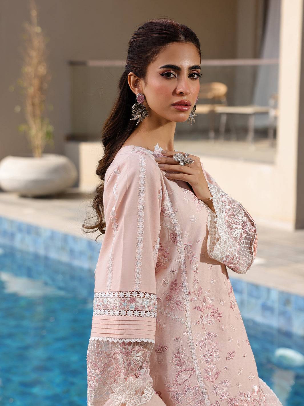 Faiza Faisal | Marine Luxury Lawn 25 | MARIA by Maria Faisal - Registered Vendor of : Faiza Faisal - type : Ladies Clothes - 100% original wedding dresses
