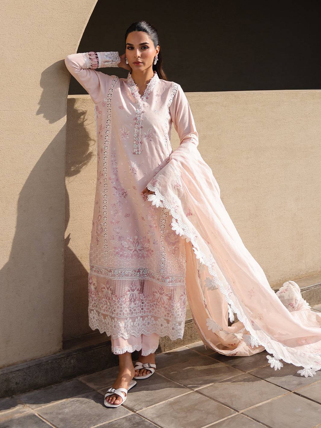 Faiza Faisal | Marine Luxury Lawn 25 | MARIA by Maria Faisal - Registered Vendor of : Faiza Faisal - type : Ladies Clothes - 100% original wedding dresses