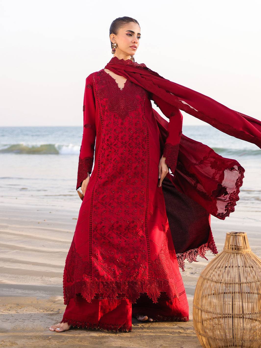 Faiza Faisal | Marine Luxury Lawn 25 | TARA by Maria Faisal - Registered Vendor of : Faiza Faisal - type : Ladies Clothes - 100% original wedding dresses