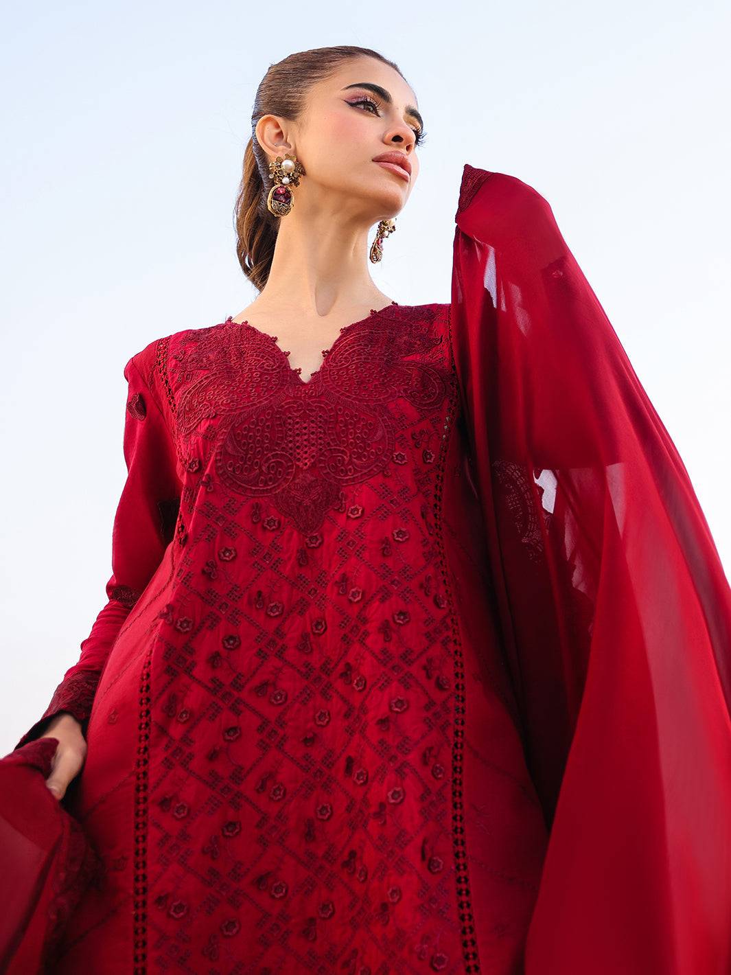 Faiza Faisal | Marine Luxury Lawn 25 | TARA by Maria Faisal - Registered Vendor of : Faiza Faisal - type : Ladies Clothes - 100% original wedding dresses