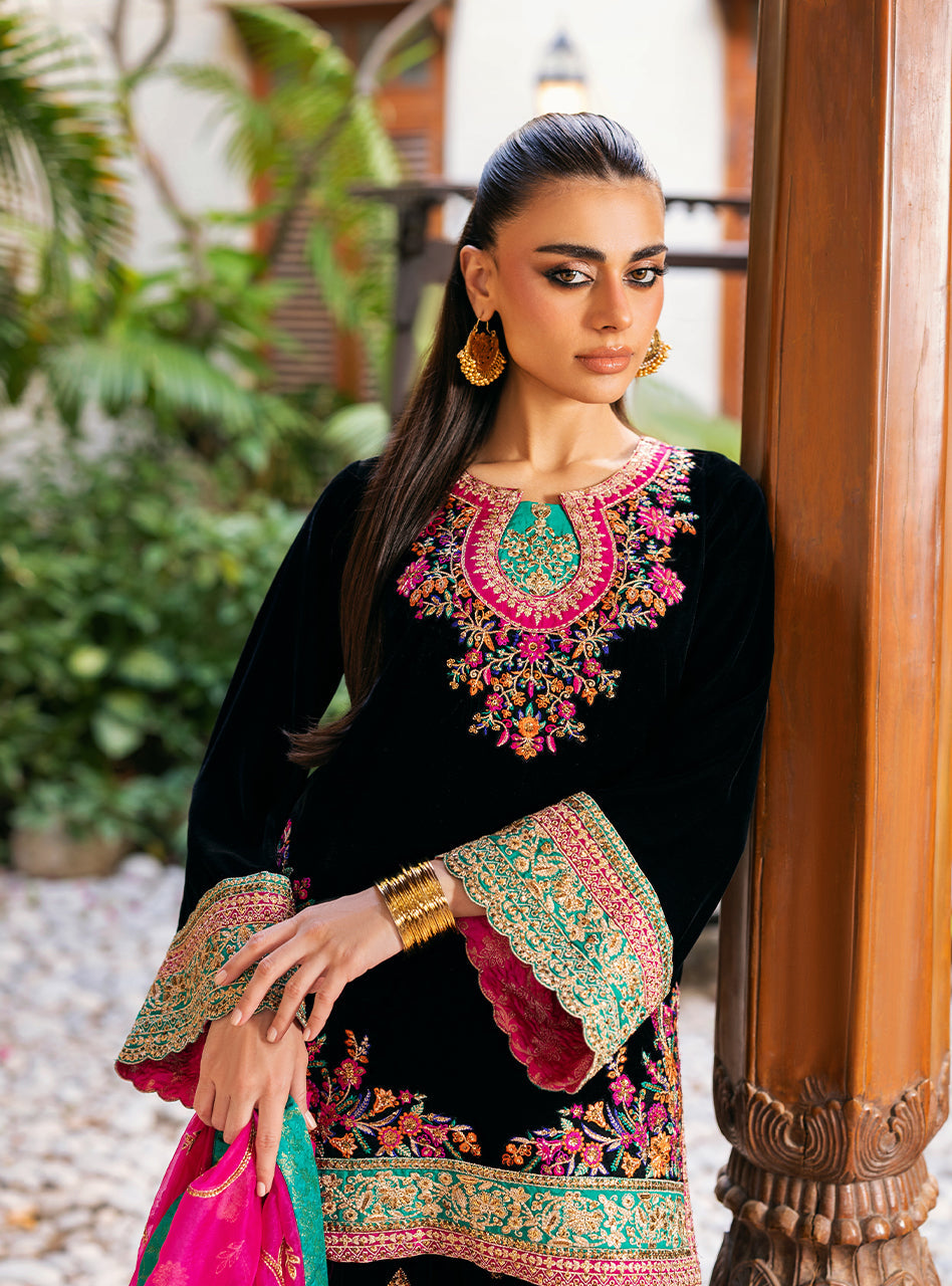 Zainab Chottani | Velvet 25 | Zeba - Formal Dress - available at Maria Faisal in UK and USA.