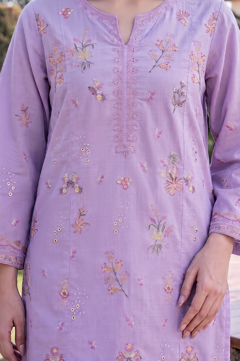Saad Shaikh | Ease Fall Edit 26 | Sera - Casual Dress - available at Maria Faisal in UK and USA.