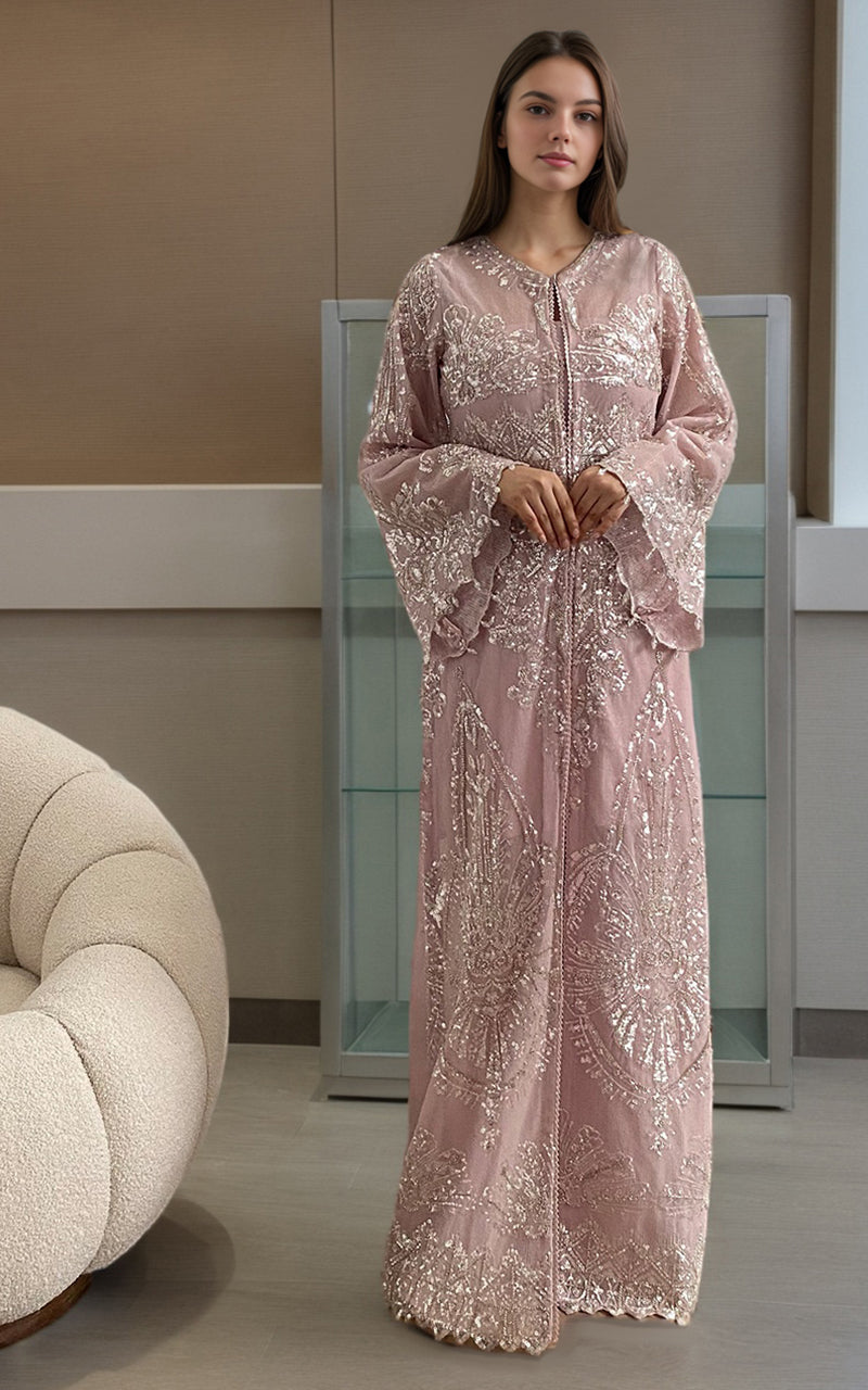 Threads and Motifs | Formal Dresses 25 | Net Embroidered Jacket - Ladies Clothes - Maria Faisal