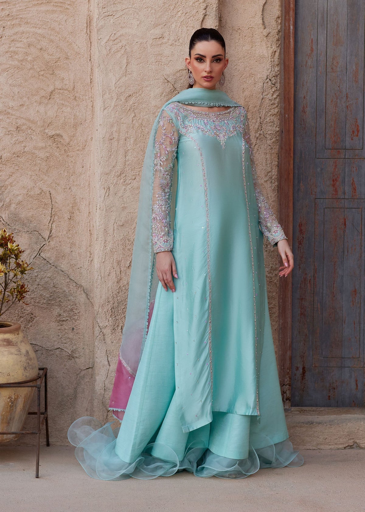 Kanwal Malik | Ghina Luxury Pret | Lina - Formal Dress - available at Maria Faisal in UK and USA.