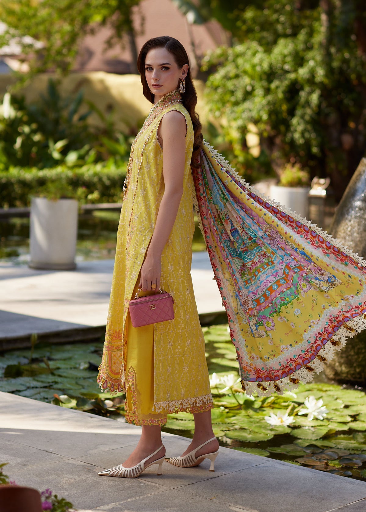 Kanwal Malik | Ariya Luxury Lawn 26 | Bianca - Luxury Dress - available at Maria Faisal in UK and USA.
