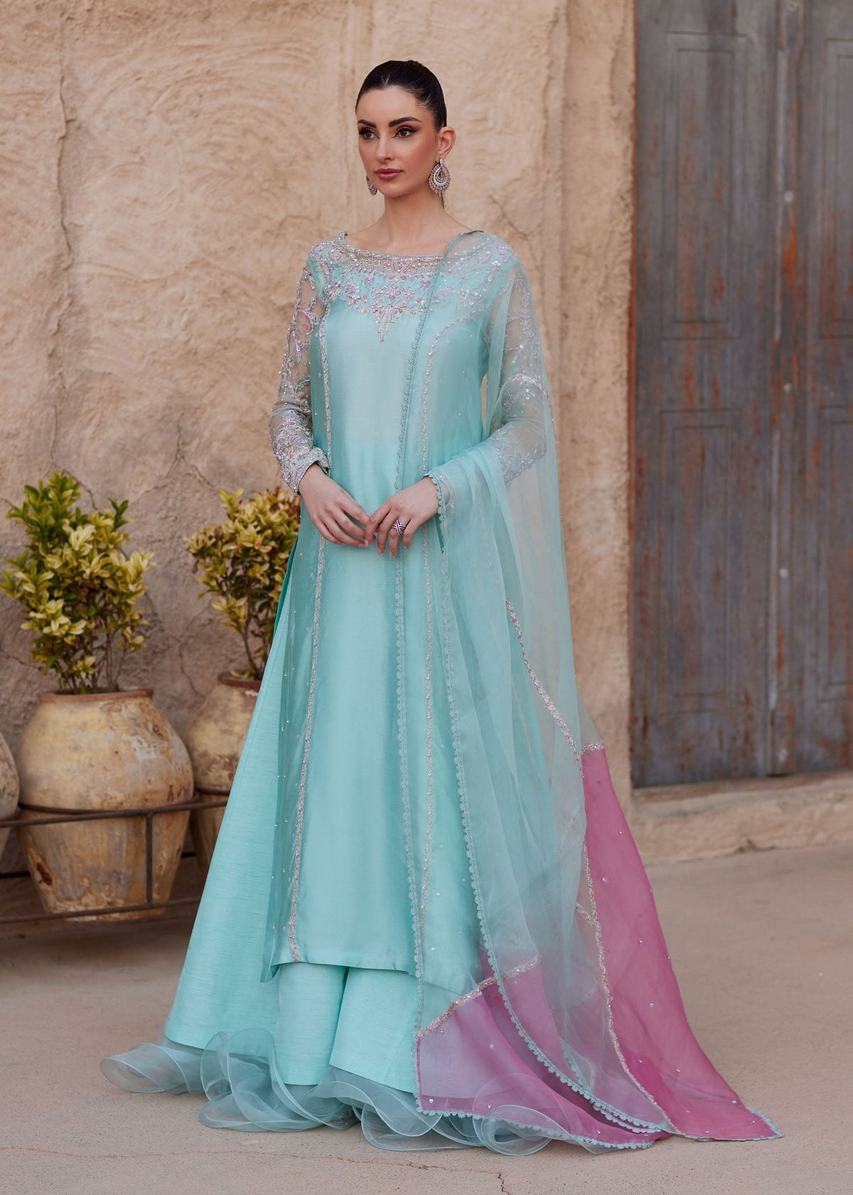 Kanwal Malik | Ghina Luxury Pret | Lina - Formal Dress - available at Maria Faisal in UK and USA.