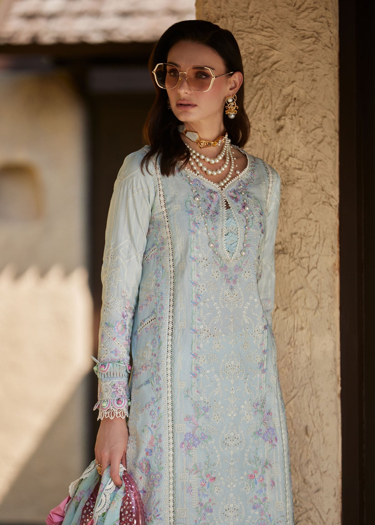 Kanwal Malik | Ariya Luxury Lawn 26 | Elora - Luxury Dress - available at Maria Faisal in UK and USA.