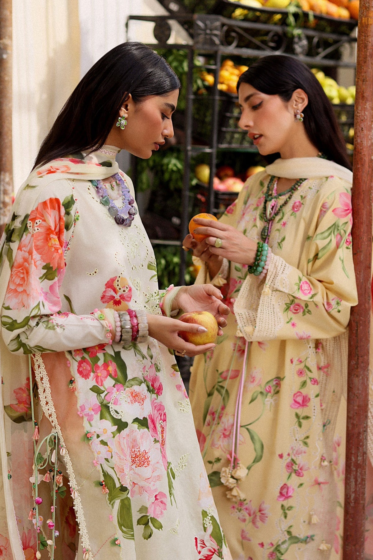 Zaha | Festive Lawn 26 | HIMALAYAN BELL MIST (ZF26-01) - Luxury Dress - available at Maria Faisal in UK and USA.