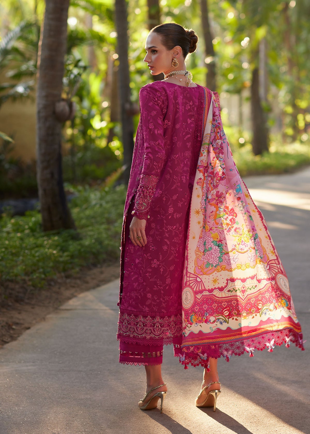 Kanwal Malik | Ariya Luxury Lawn 26 | Avelyn - Luxury Dress - available at Maria Faisal in UK and USA.